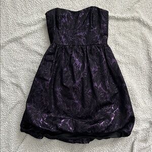 dELiA*s Black and Purple Floral Kids Dress